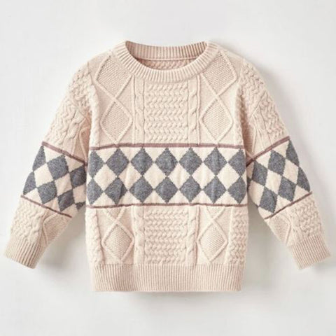 Toddler Boys Argyle Pattern Sweater