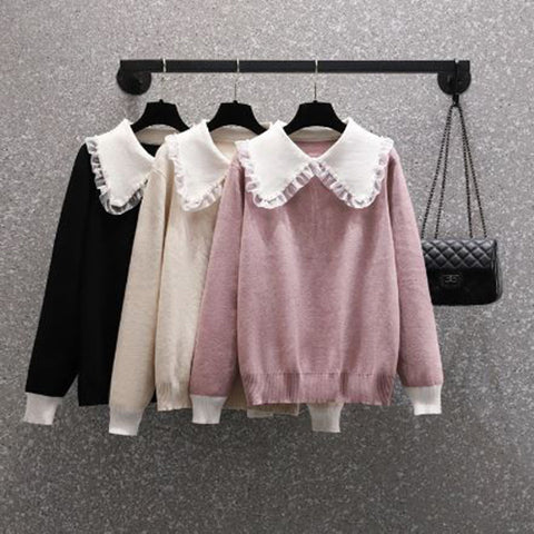 Ruffle Collar Sweater