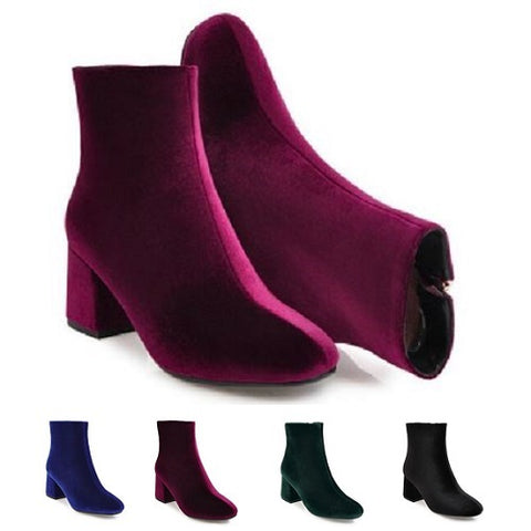 Velour Booties