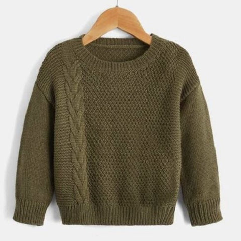 Toddler Boys Cable Knit Sweater