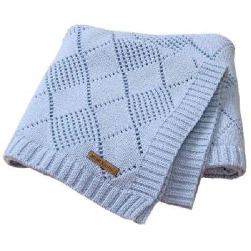 Checked Knit Blanket