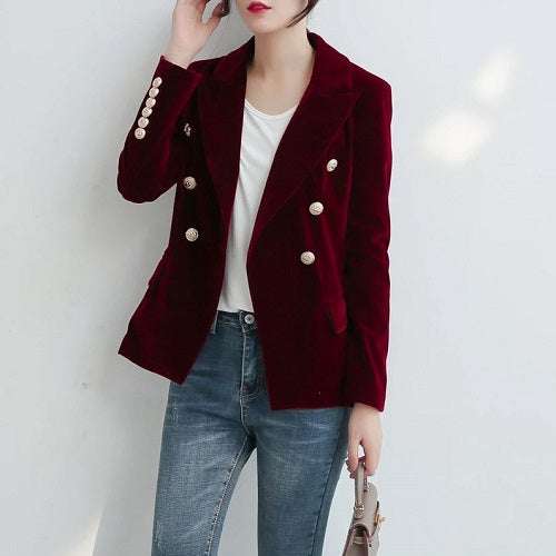 Velour Blazer