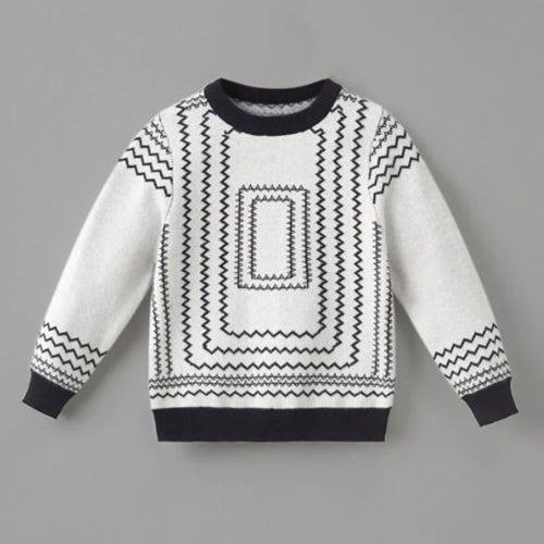 Toddler Boys Chevron Pattern Sweater