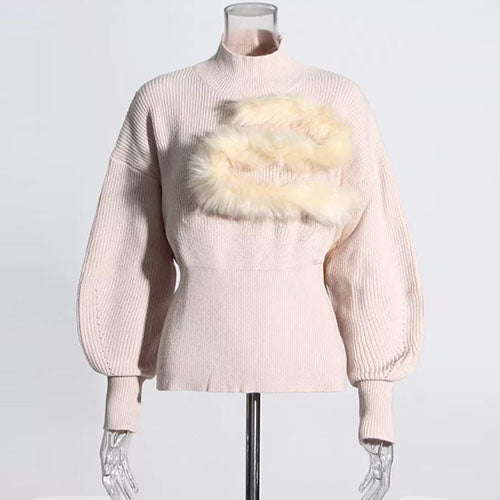 Knit and Fur Top