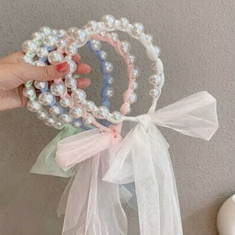 Pearl Tie-Back Headband