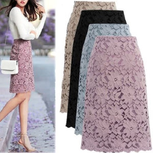 Lace Floral Skirt