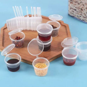 Clear Disposable Sauce Cup 20 pc