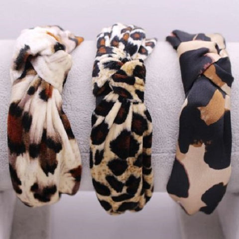 Animal Print Knot Headband