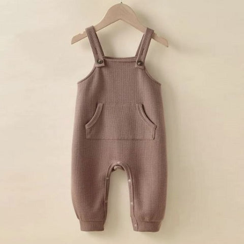 Baby Waffle Knit Overalls