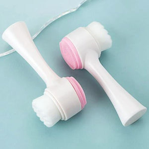 Double Head Face Cleansing Brush