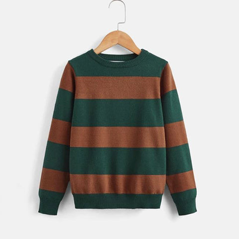Boys Two Tone Sweater