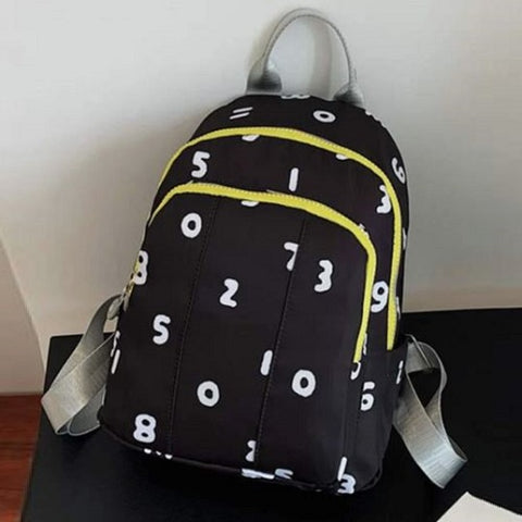 Number Print Backpack