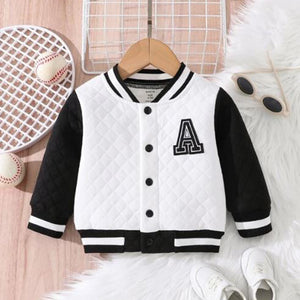 Baby Letter Patched Varsity Jacket