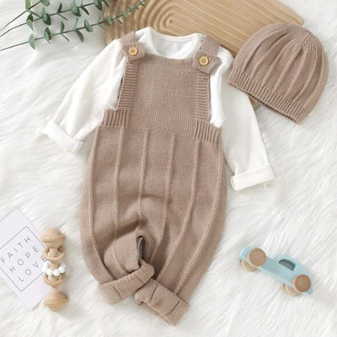 Knit Romper and Hat