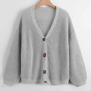 Plus Button Cardigan