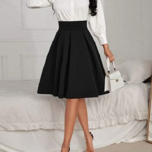 High Waist Faired Skirt