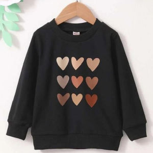 Toddler Girls Heart Sweatshirt