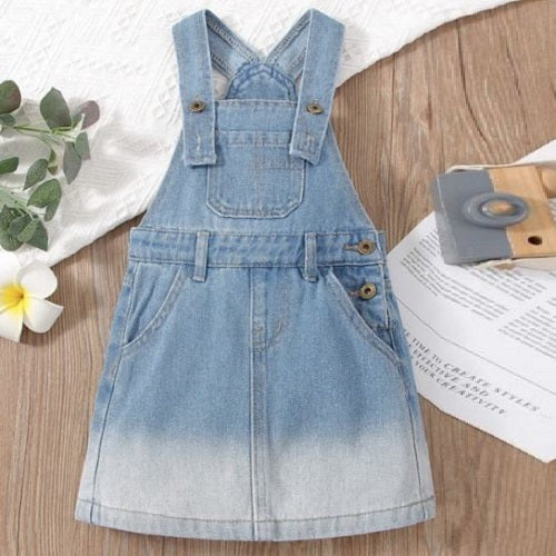 Toddler Girls Ombre Overall Dress