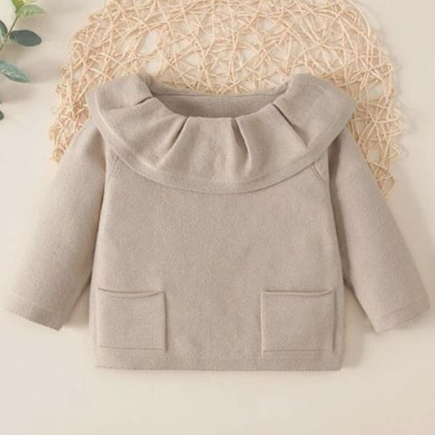 Baby Ruffle Trim Sweater