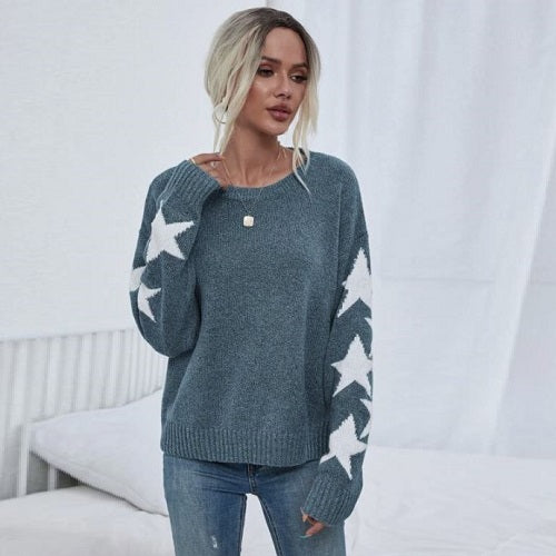Star Sleeve Sweater