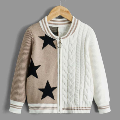 Toddler Star Cable Knit Sweater