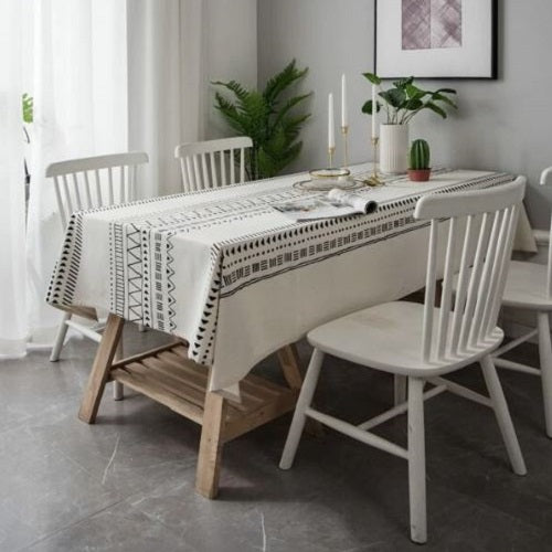 Geometric Pattern Print Tablecloth