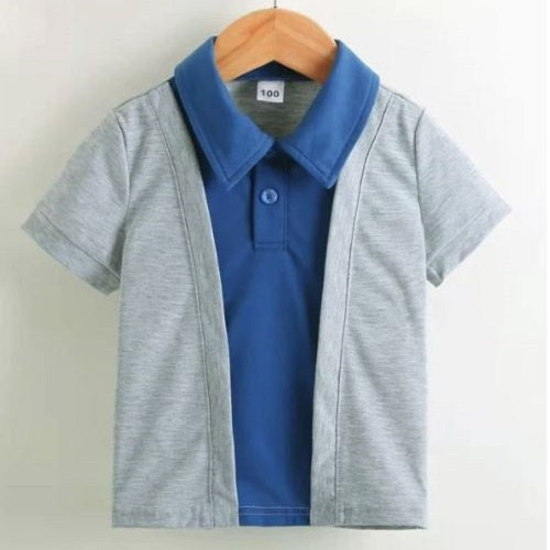 Toddler Boys Layered Look Polo Shirt