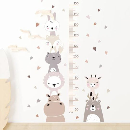 Animal Print Growth Chart Decal