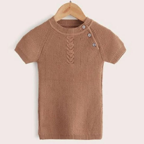 Baby Ribbed Sweater Dress