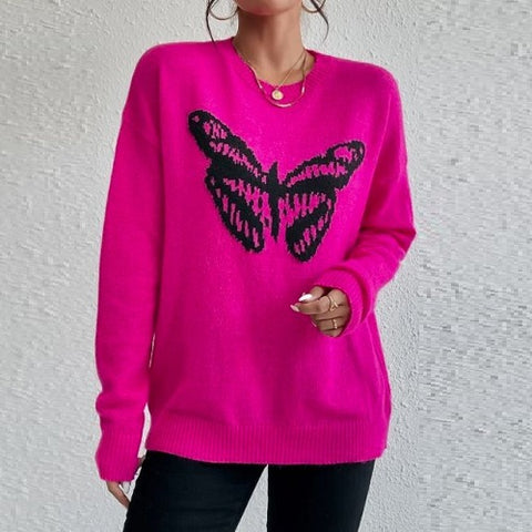 Butterfly Pattern Sweater