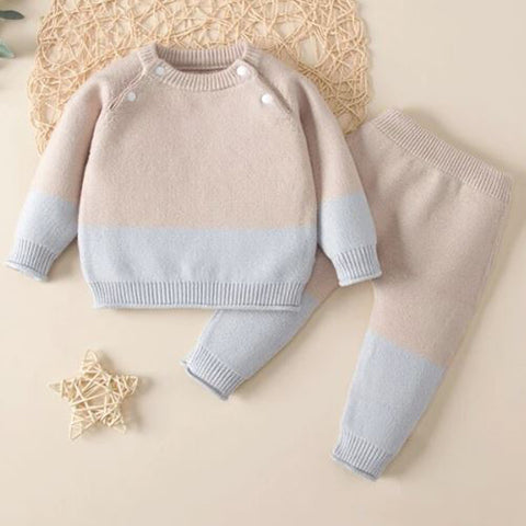 Baby Two Tone Sweater & Knit Pants