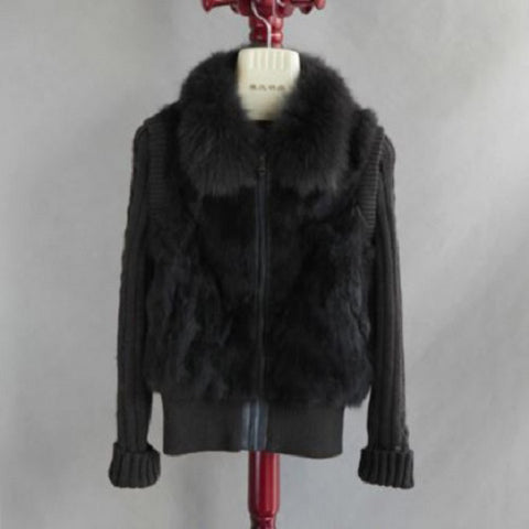Fur/Knit Jacket