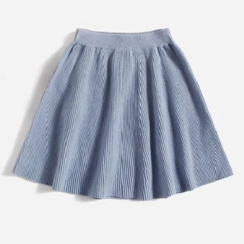 Girls Ribbed Knit Skirt