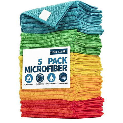 Microfiber Cleaning Rag 5 pc