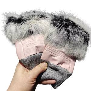 Fingerless Fur Gloves