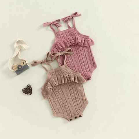 Ruffle Knit Romper