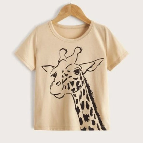 Toddler Boys Giraffe Print Tee