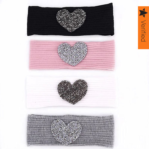 Ribbed Heart Headband