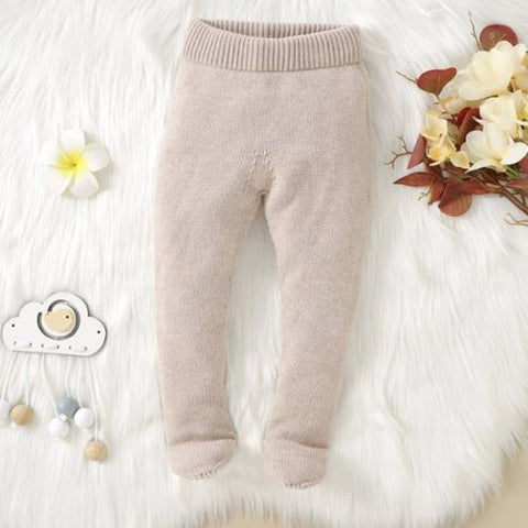 Baby Ribbed Knit Footed Pants