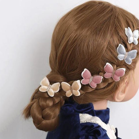 Toddler Girls Butterfly Hair Clip 6 pc