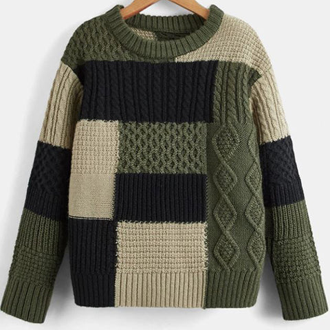 Boys Patchwork Sweater