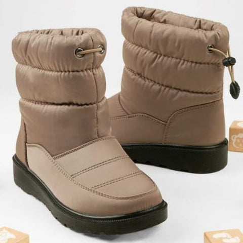 Girls Furry Lining Padded Snow Boots