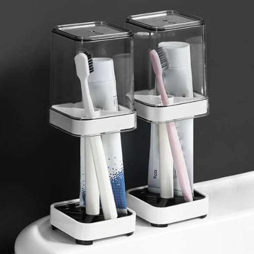 Toothbrush Storage Rack With Gargle Cup