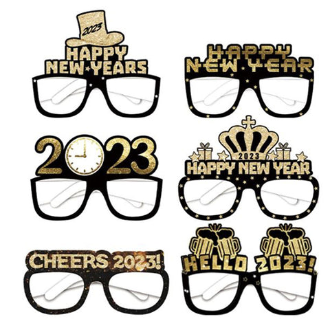 Graphic Party Glasses 6 pc