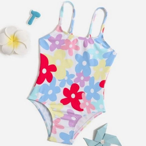 Toddler Girls Floral Swimsuit