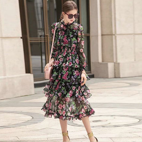 Floral Layered Dress