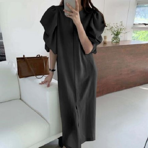 Puff Sleeve Loose Fit Dress