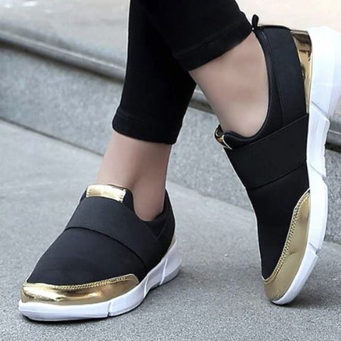 Two Tone Slip On Running Shoes