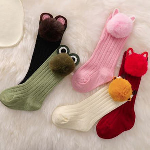 Cartoon Pom Pom Socks