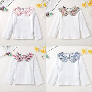 Floral Collar Tee